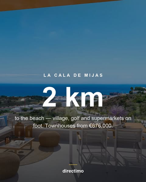 Only 68 townhouses. La Cala de Mijas.