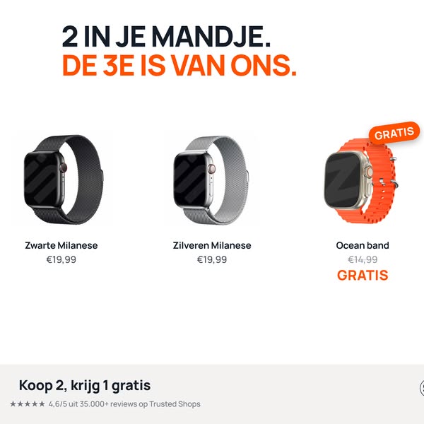 Koop 2, krijg 1 gratis