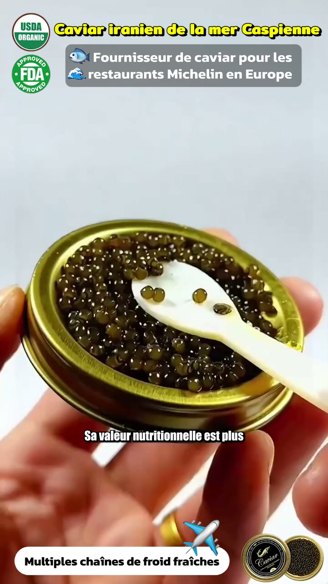 LE TRÉSOR DE LA MER CASPIENNE – CAVIAR D'ESTURGEON D'EXCEPTION