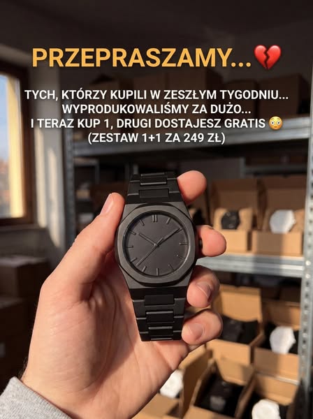 Drugi zegarek gratis.