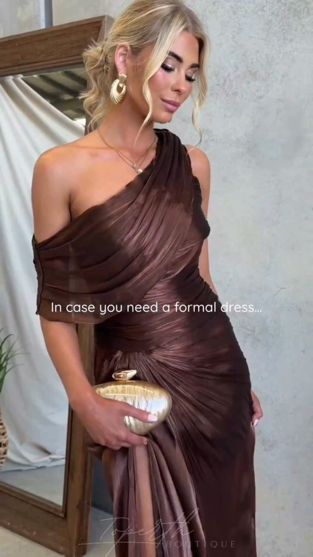 The Draped Maxi That Owns the Room