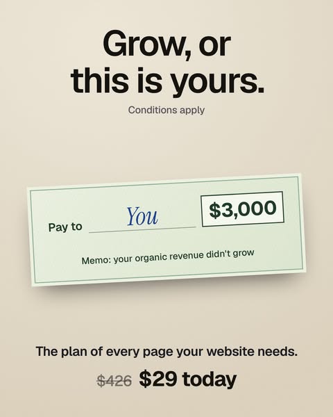 Your full SEO page plan ($29)