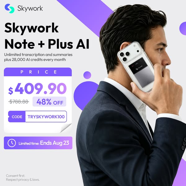 PAY $409.90 GET UNLIMITED TRANSCRIPTION & SUMMARIES + 28,000 AI CREDITS EVERY MONTH.