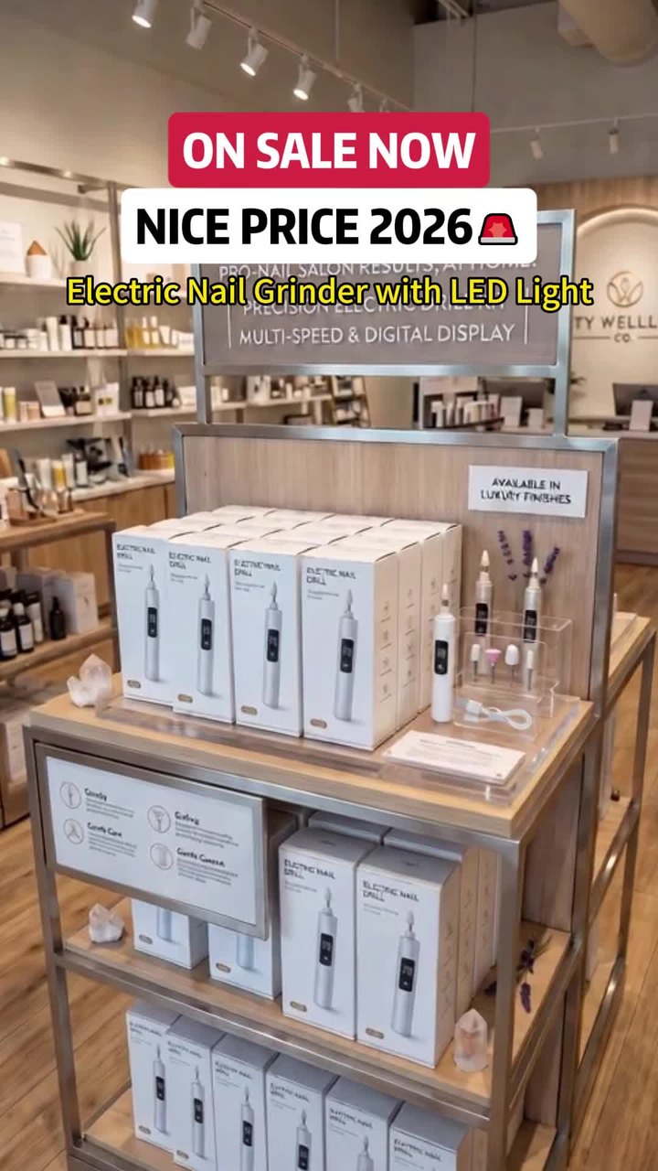 Electric Nail Grinder with LED Light
