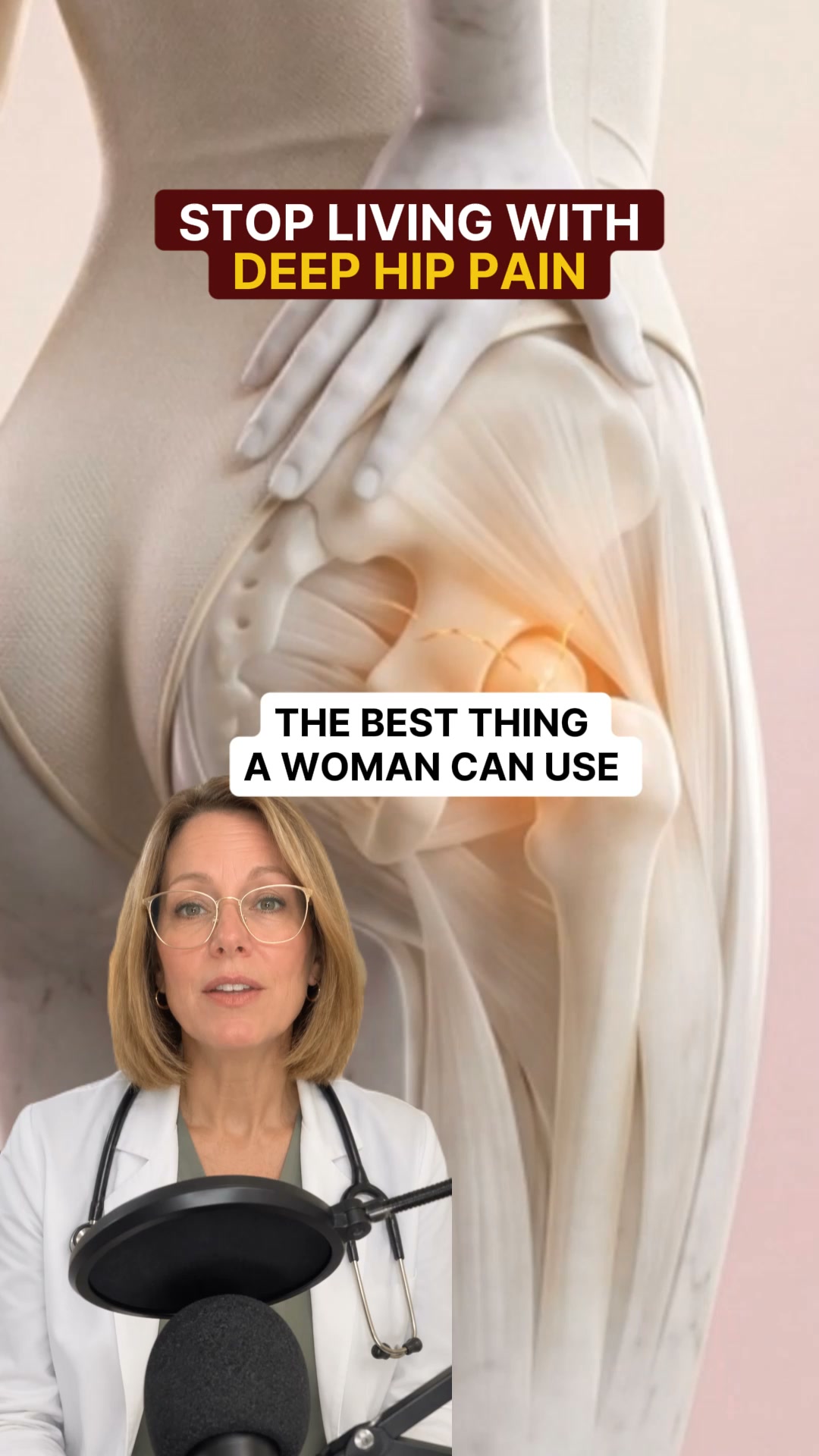 Relieve hip pain at home with this