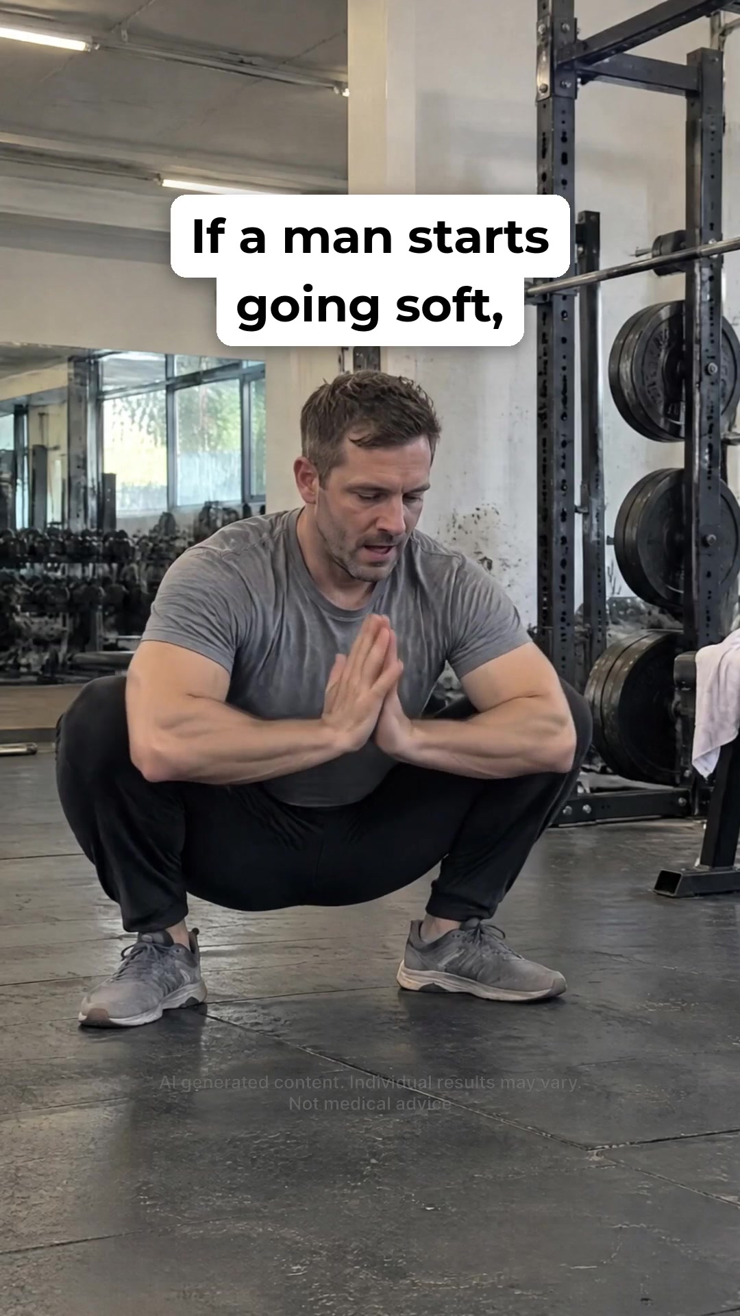 If a man starts going soft, I beg him to stop doing KEGELS for a second