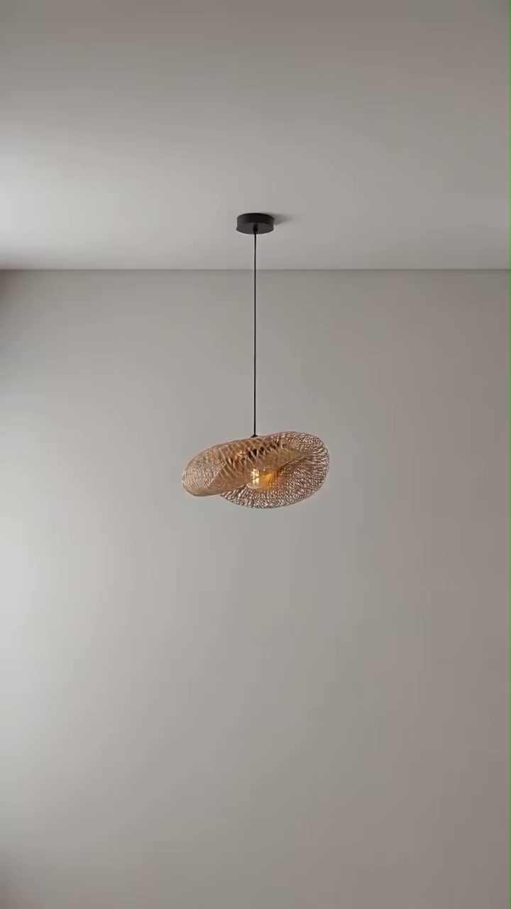 Handcrafted Bamboo Light for Cosy Spaces