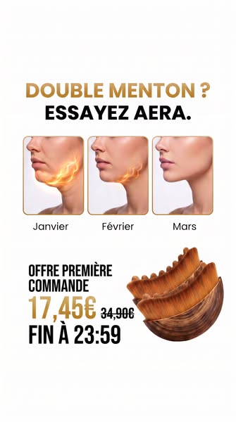 2 minutes par jour = peau plus ferme & moins de gonflements.