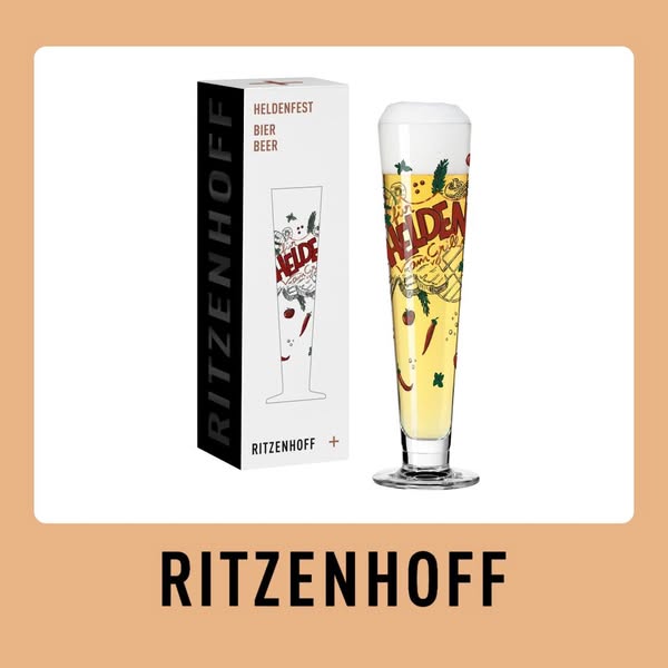 Bierglas | Heldenfest | Ritzenhoff X Henrike Stein €22.95