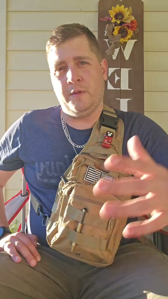 SINAIRSOFT Tactical Shoulder Bag Messenger Sling Chest Pack Molle Backpack