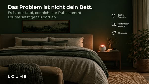 Einschlafen in Minuten.