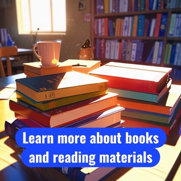 Learn more about books and reading materials