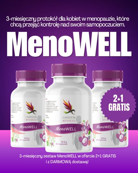 MenoWELL w ofercie 2+1 GRATIS!