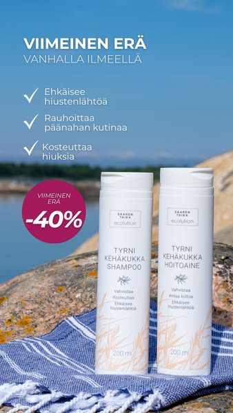 "Hiustenlähtö on lähes kokonaan loppunut."