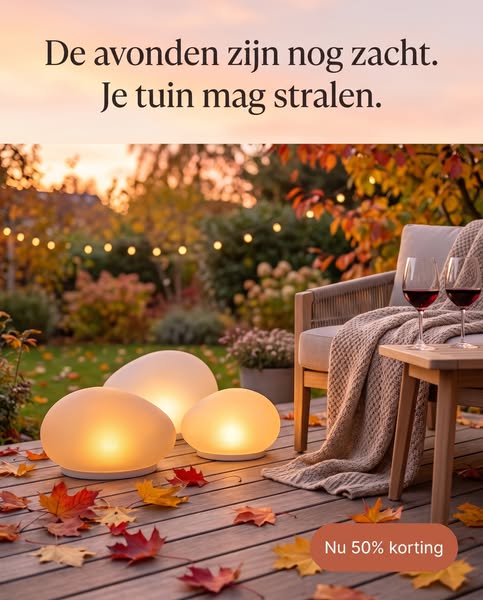 Overdag een steen. 's Avonds magie.