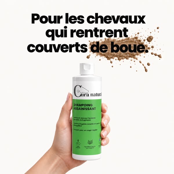 Shampoing assainissant pour cheval · Note 4,9/5