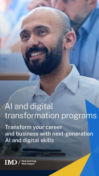 IMD AI and Digital Tranformation programs for executives