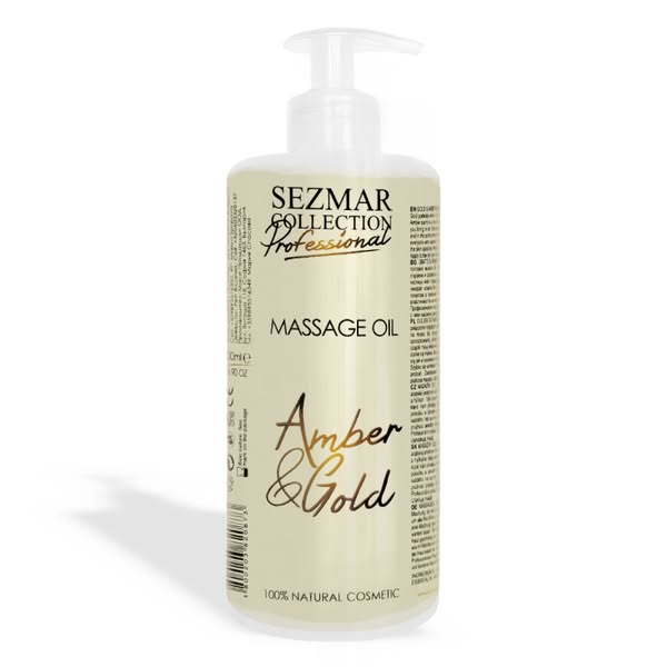 Sezmar Professional Naturalny olejek do masażu bursztyn i złoto 500 ml