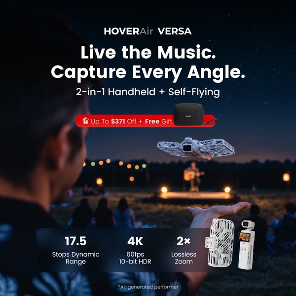 HOVERAir VERSA: This Pocket Camera Can Fly