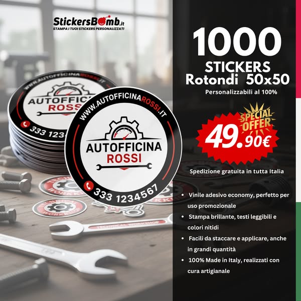 1000 Adesivi a 49,90€