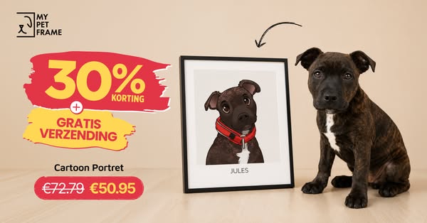 Cartoon Huisdierportret – Nu 30% Korting