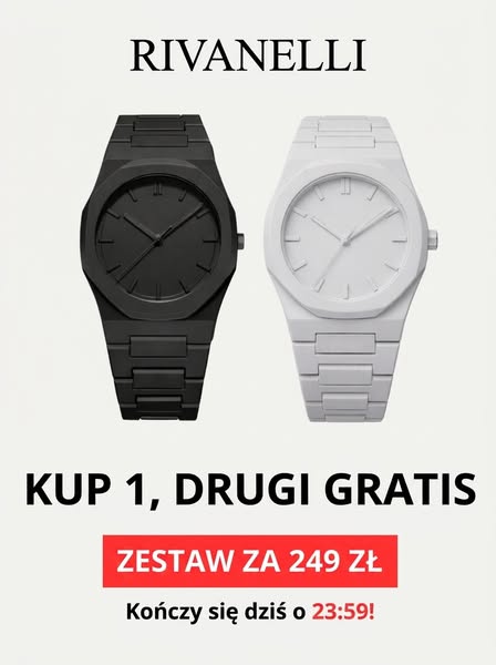 Drugi zegarek gratis.