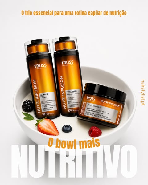 Nutrição intensa para cabelo seco, do princípio ao fim