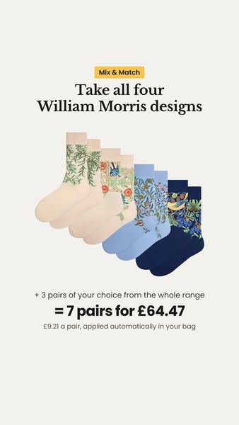 4x Morris + 3 of your choice: £64.47