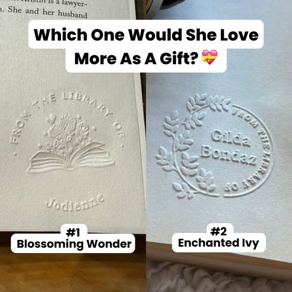 30% OFF SALE: Personalized Book Embosser