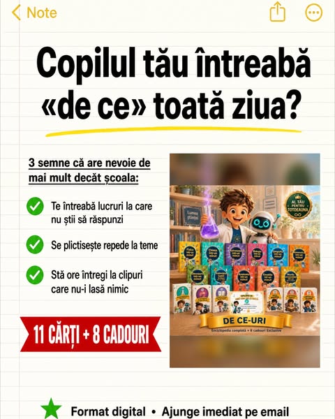 De ce-uri Trezește curiozitatea copilului tău