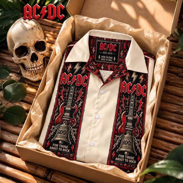 AC/DC High Voltage Hawaiian Shirt