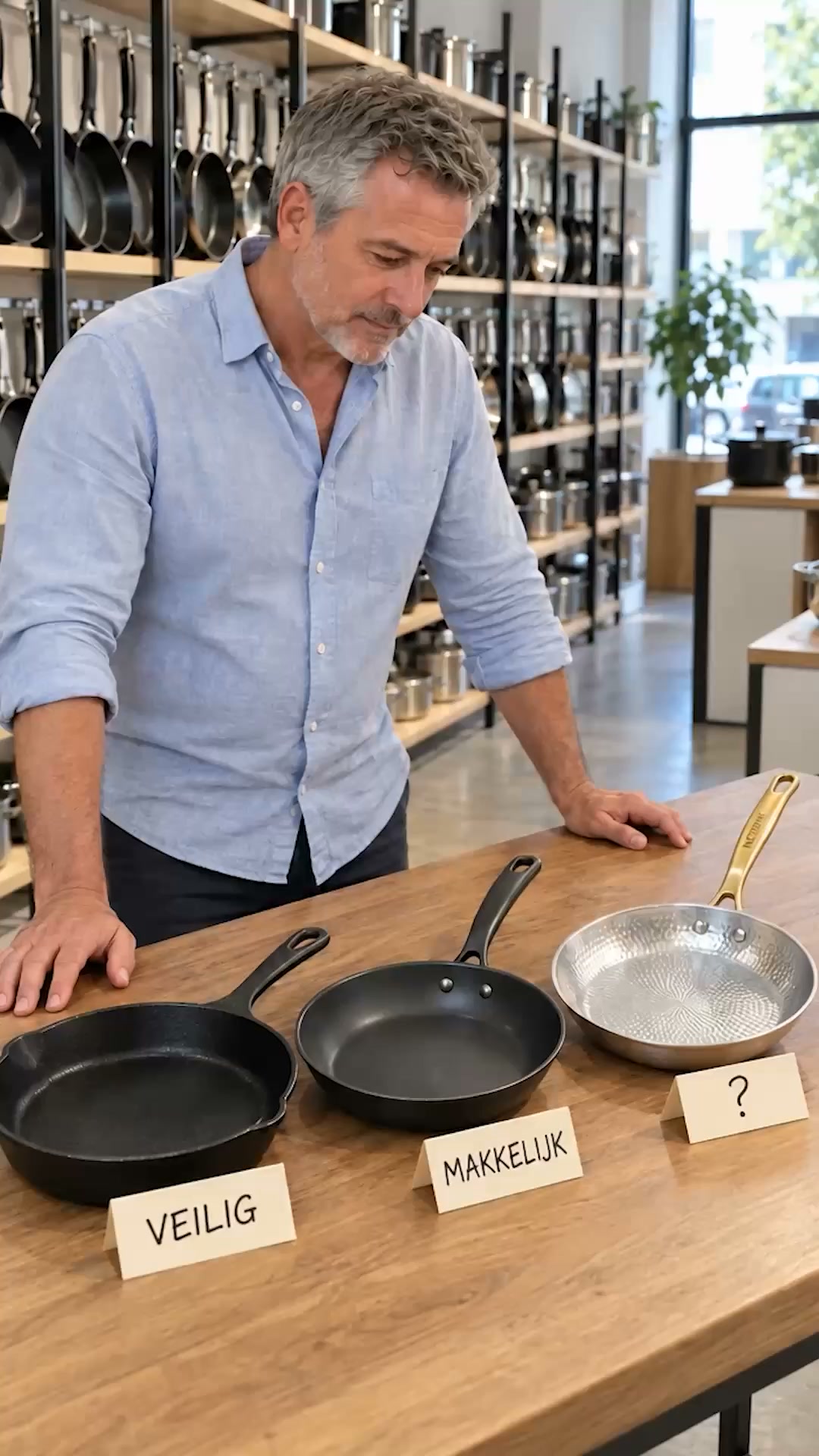 Tien kapotgeslagen pannen, maar één bleek echt