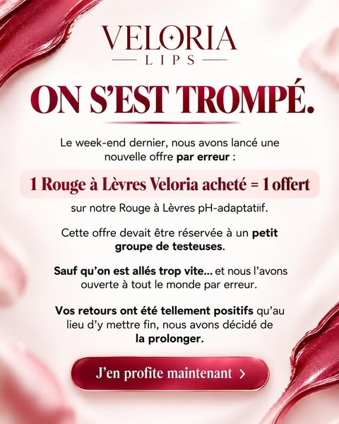 1 ACHETÉ = 1 OFFERT