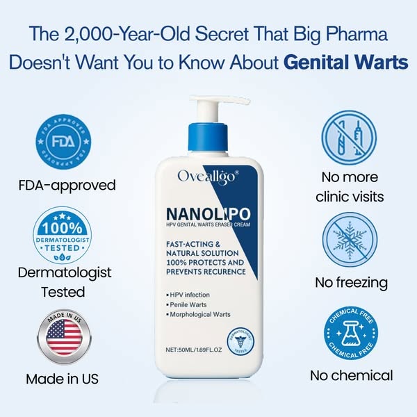 Oveallgo® NanoLipo HPV Genital Warts Eraser Cream