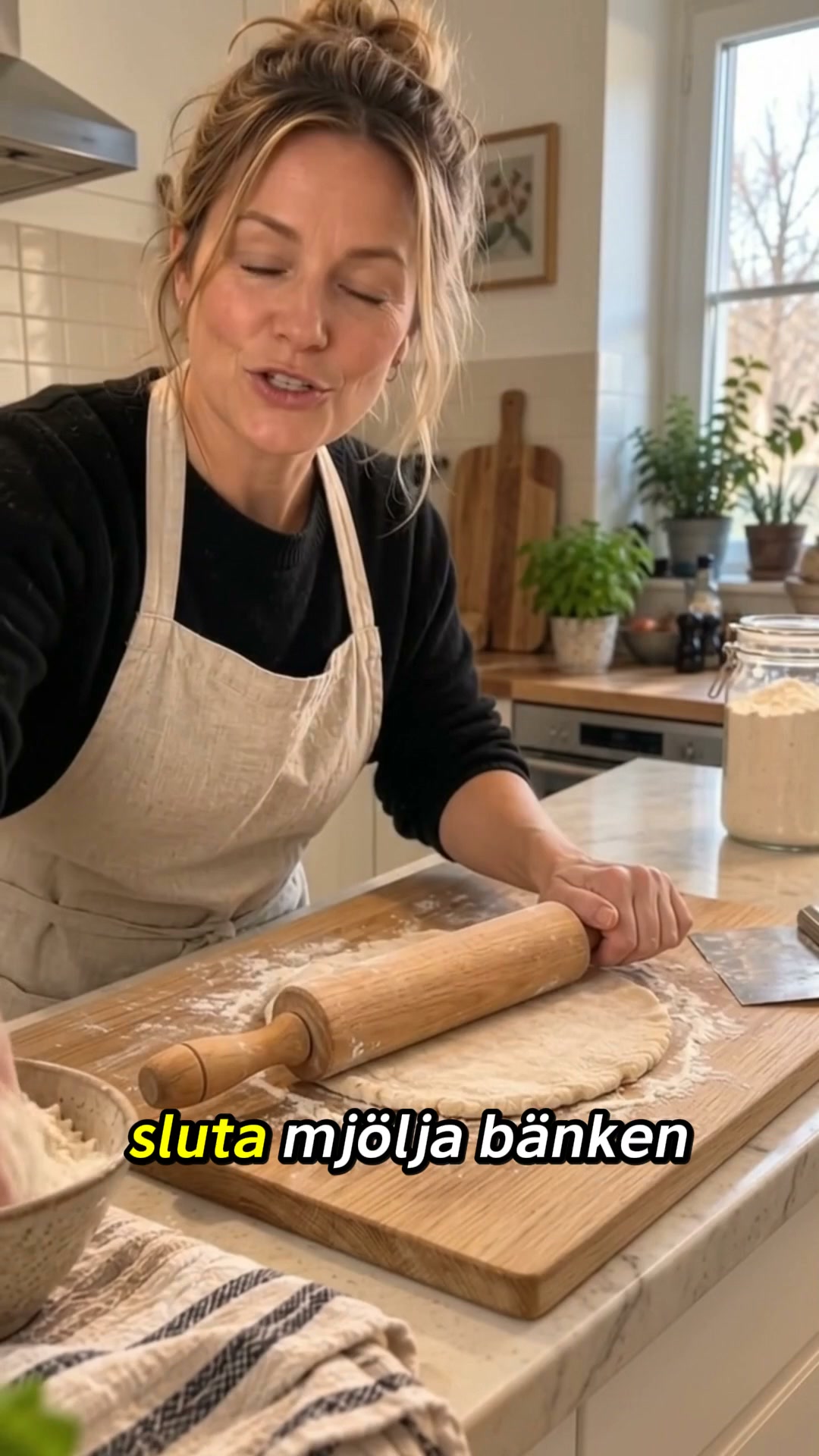 Bakbrädan som ligger still när du kavlar