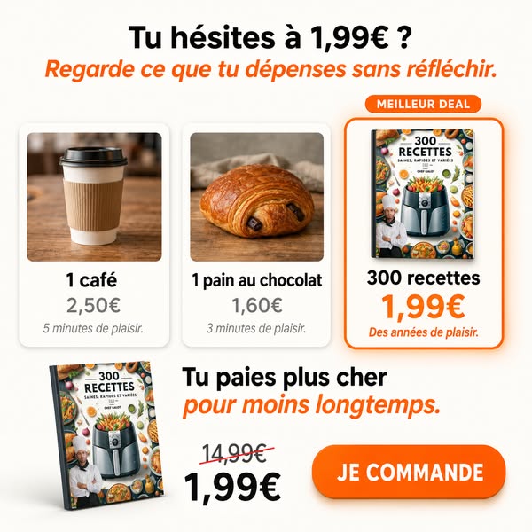 300 Recettes de Chef à l'Airfryer !