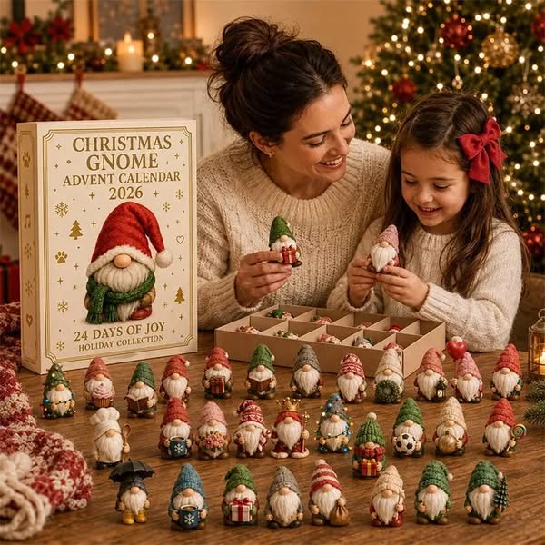 LAST DAY 49% OFF Gnome Advent Calendar 2026 – 24 Days of Whimsical Holiday Surprises
