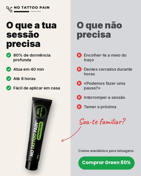 Menos dor na tatuagem