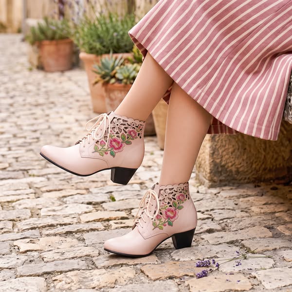 Chic & Comfy: French Elegance Chunky Booties