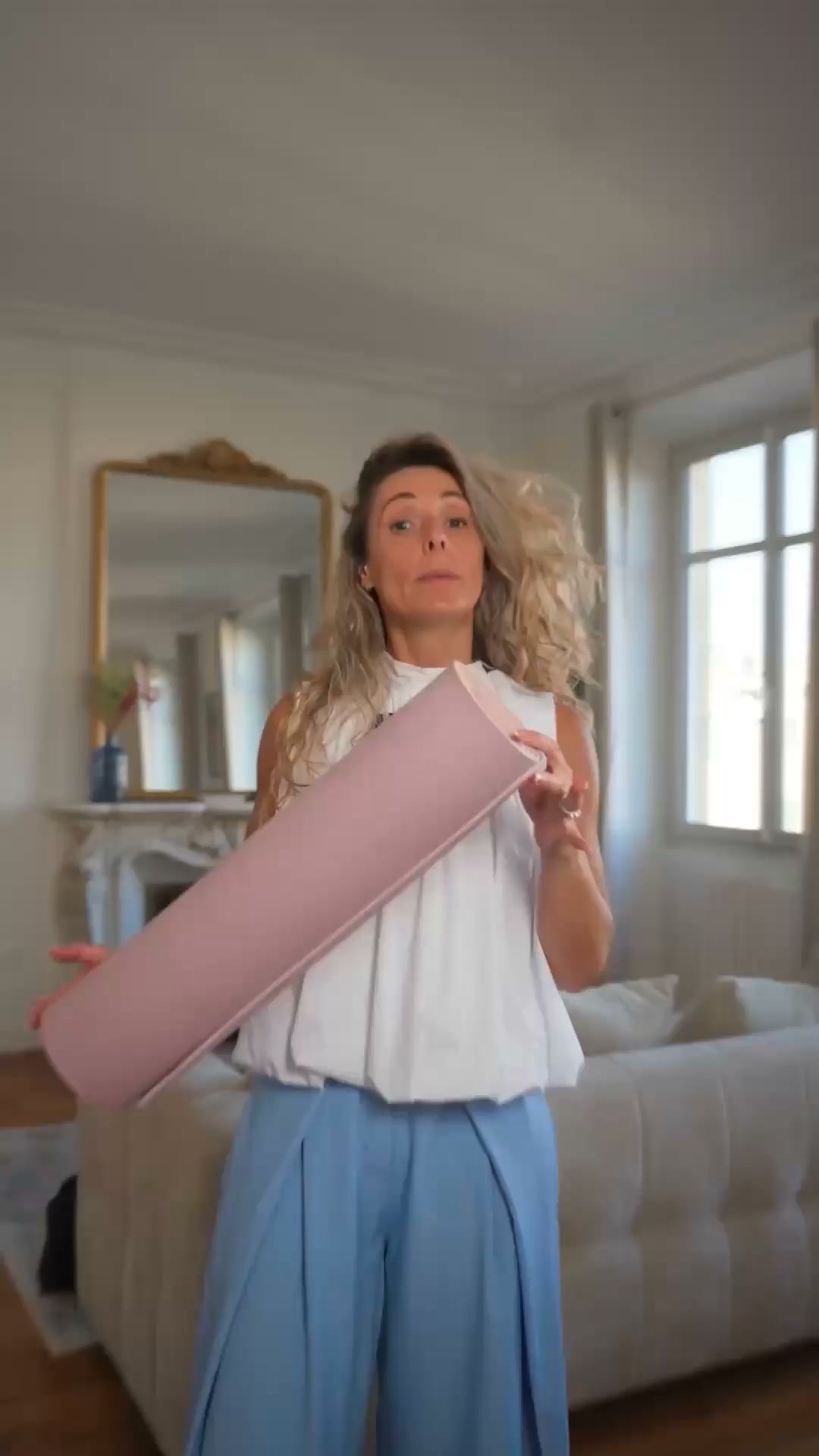 Yogamatte aus 100 % Wolle