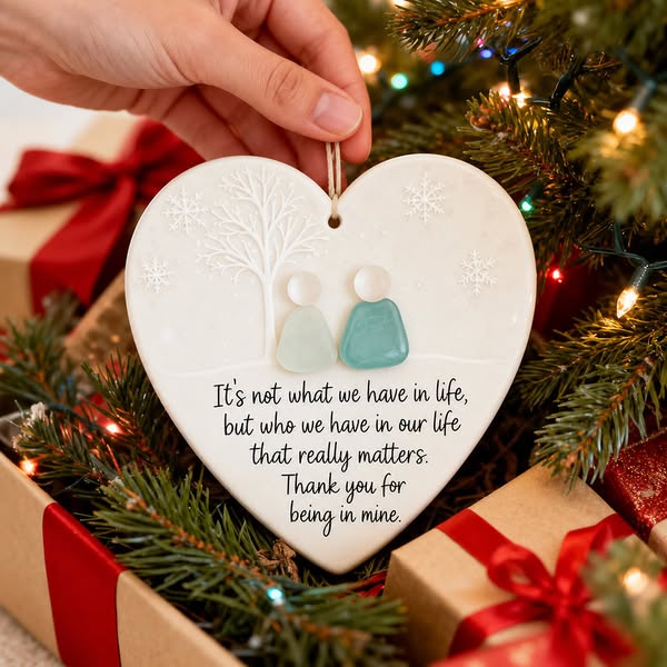 Last Day 49% OFF - Heart-Shaped Sea Glass Friendship Decor - BUY 1