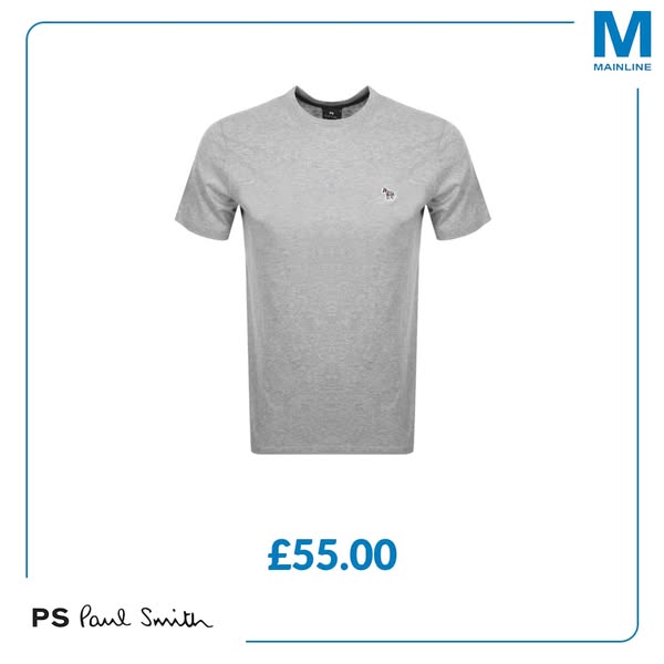 Paul Smith Regular Fit T Shirt Grey