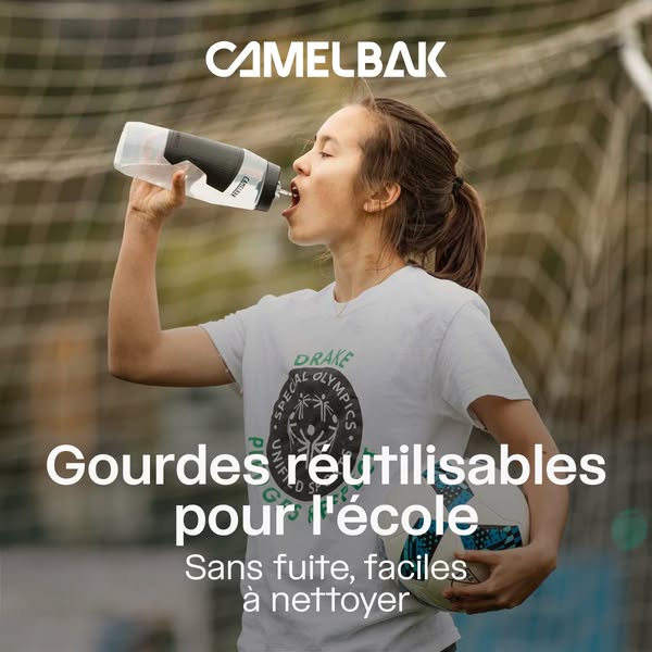 Gourdes réutilisables pour l'école