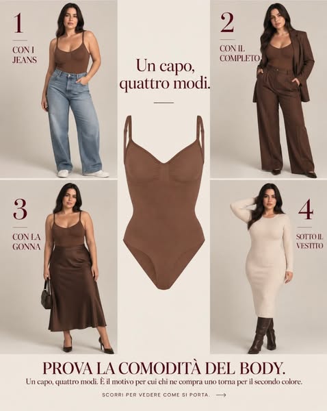 Primo cambio taglia gratuito Dalla S alla 3XL
