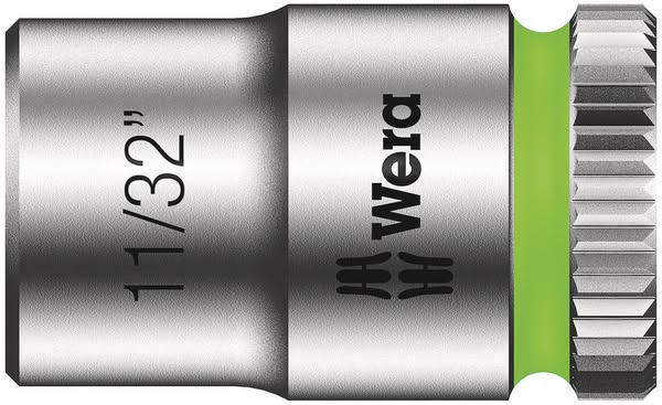 Wera 05003519001 8790 HMA Zyklop 1/4" socket, 11/32" x 23 mm