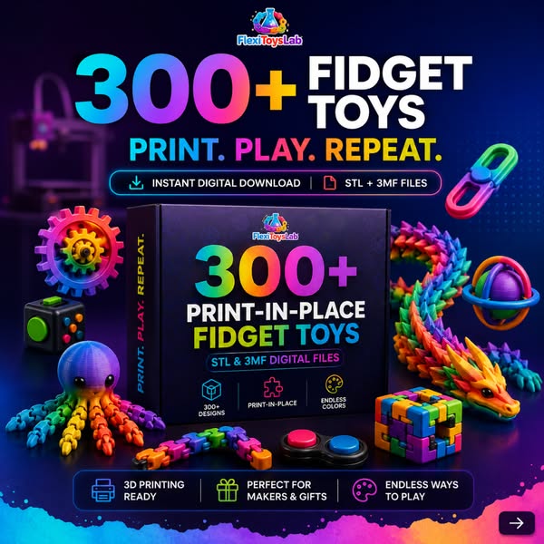 300+ Fidget Toys To Print At Home