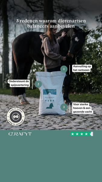 Alle essentiële voedingsstoffen om het ruwvoer dieet van je paard aan te vullen