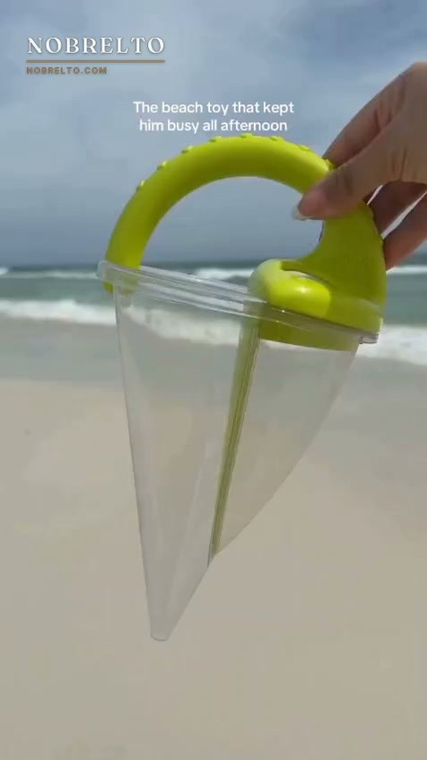 The sand stays at the beach