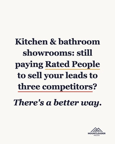 £80 Per Showed Showroom Visit [Kitchens + Bathrooms]