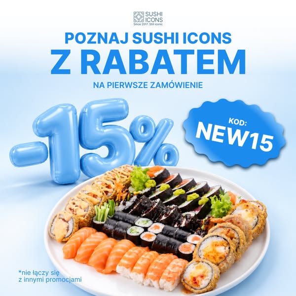 Pierwsze zamówienie -15%